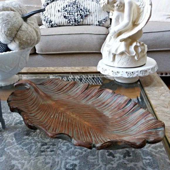 GORGEOUS PARTY LITE Sculpted PILLAR Garden TRAY